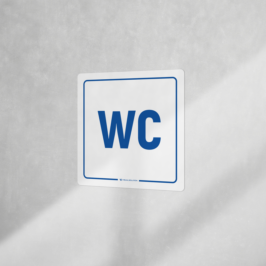 Naklejka informacyjna: WC