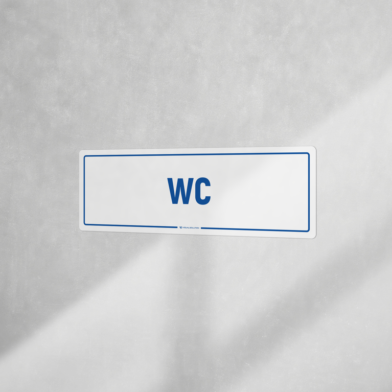 Naklejka informacyjna: WC