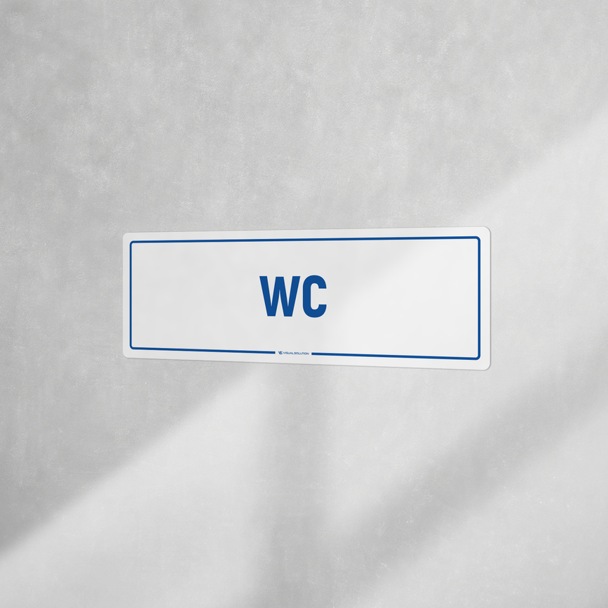 Naklejka informacyjna: WC