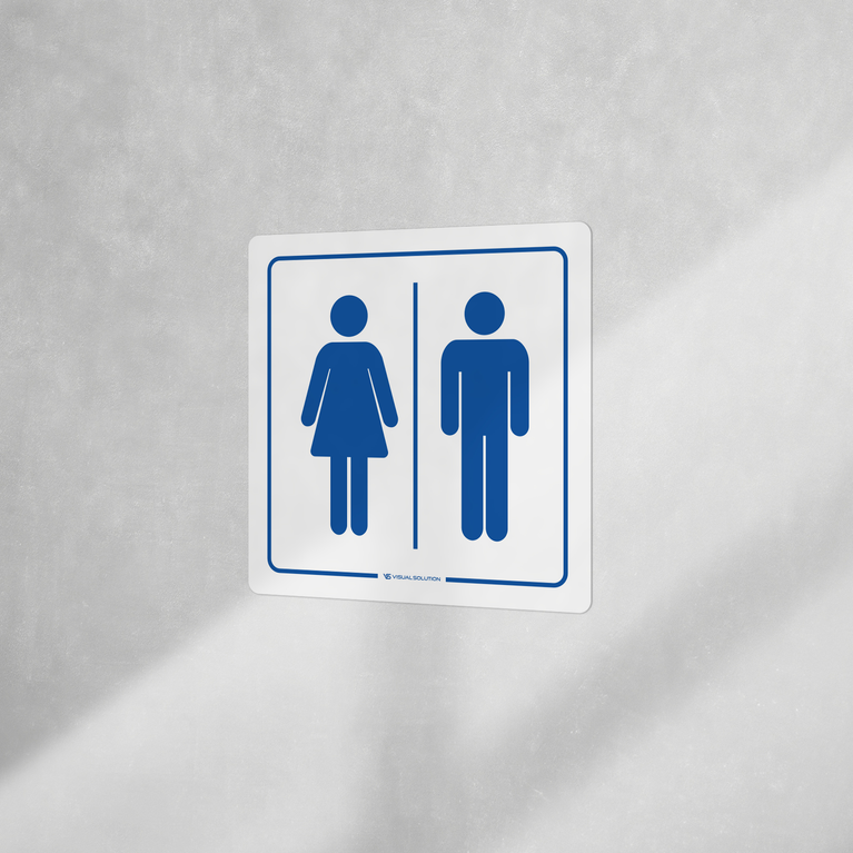 Naklejka informacyjna: WC