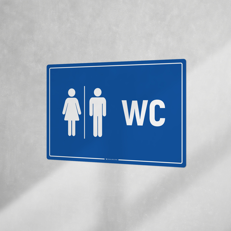 Naklejka informacyjna: WC