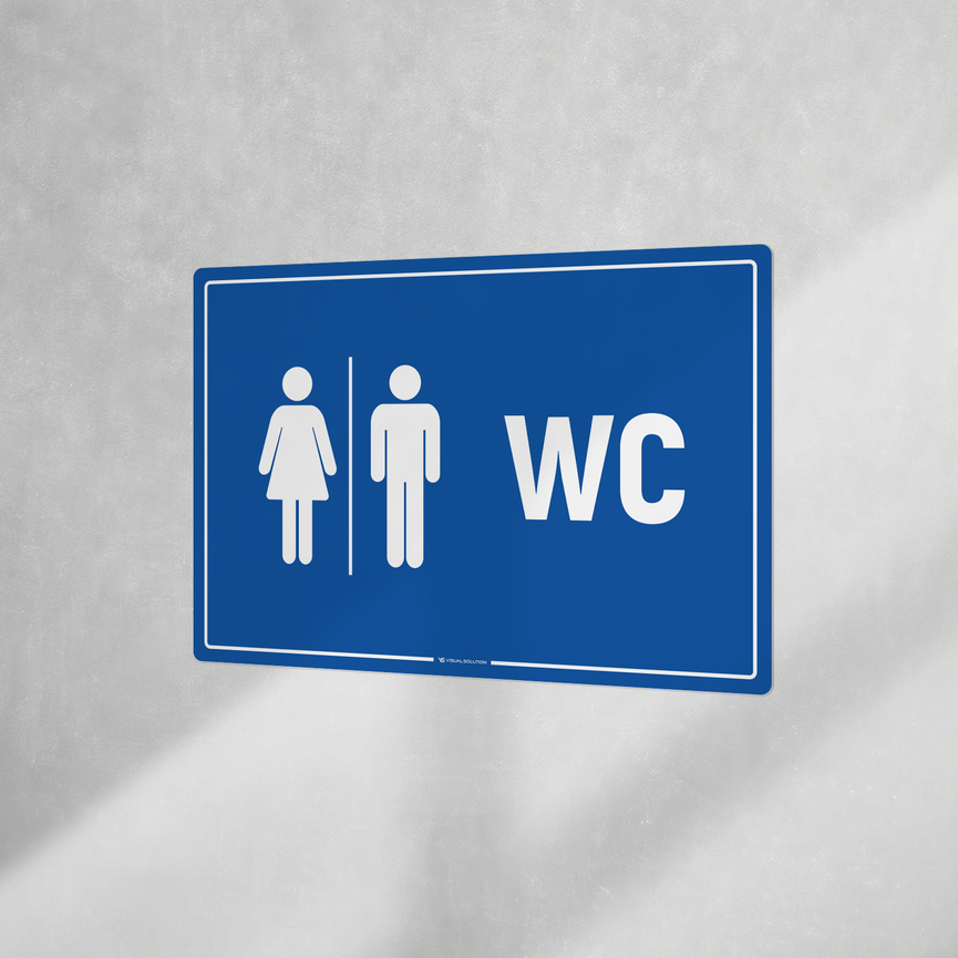 Naklejka informacyjna: WC