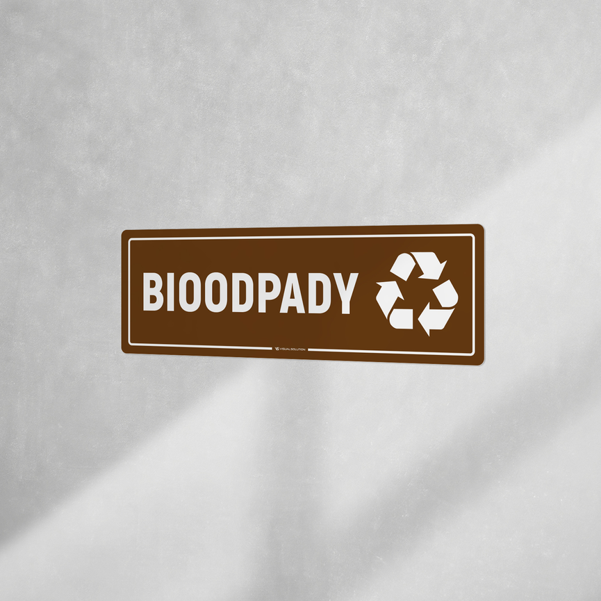 Naklejka informacyjna: Bioodpady