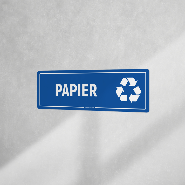 Naklejka informacyjna: Papier