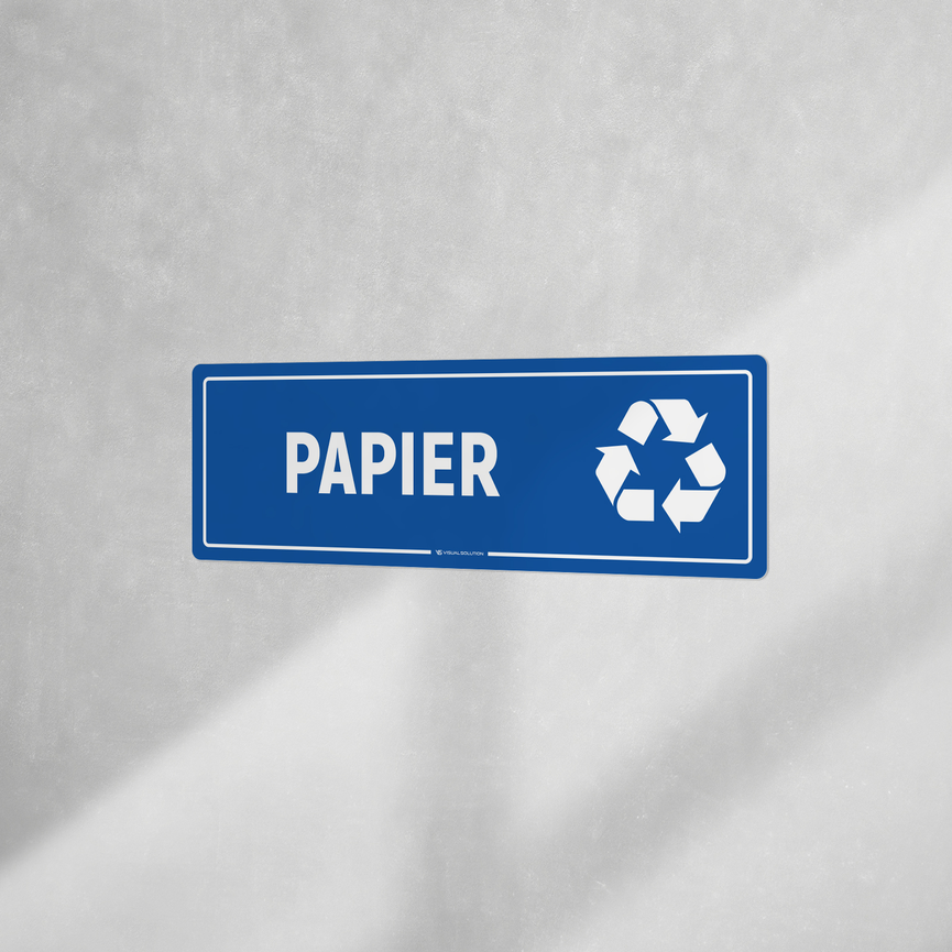 Naklejka informacyjna: Papier