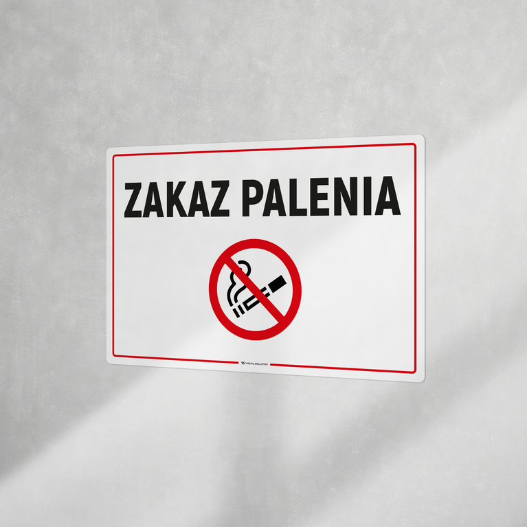 Naklejka informacyjna: Zakaz Palenia-10szt