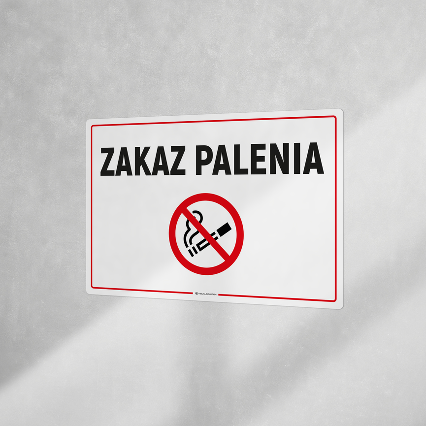 Naklejka informacyjna: Zakaz Palenia-10szt