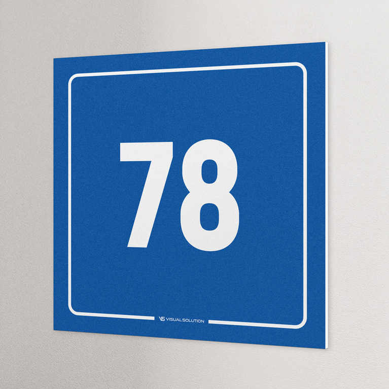 tabliczka informacyjna: numer 78