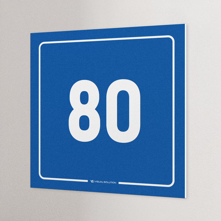tabliczka informacyjna: numer 80