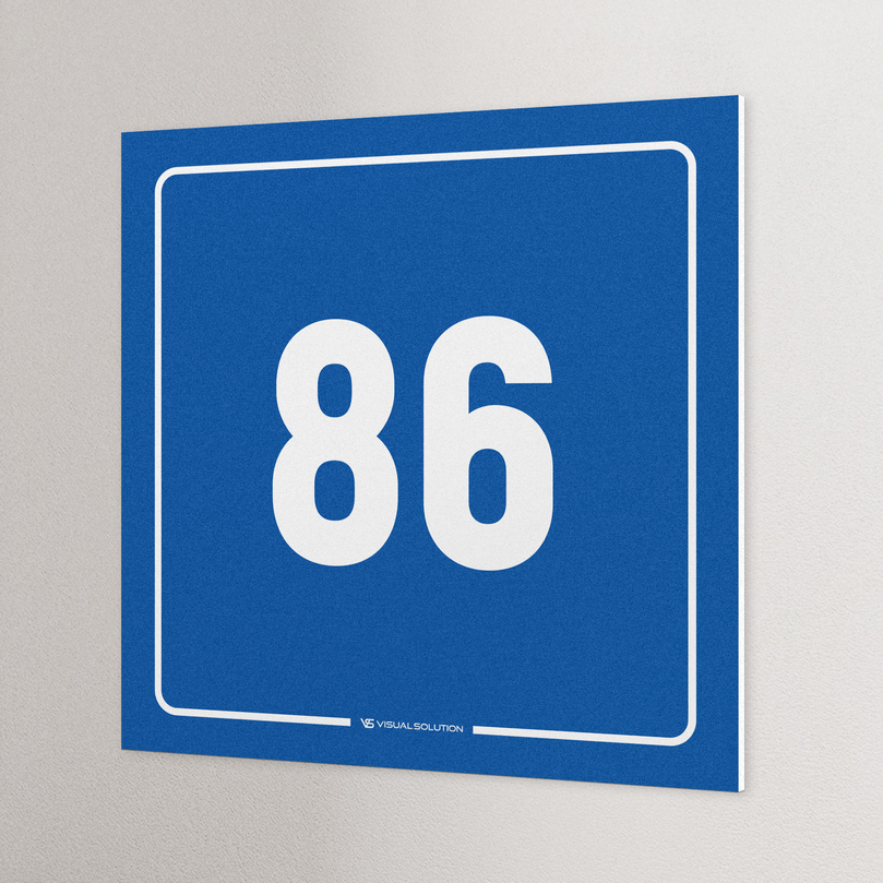 tabliczka informacyjna: numer 86