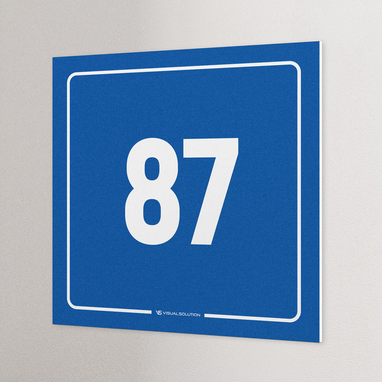 tabliczka informacyjna: numer 87
