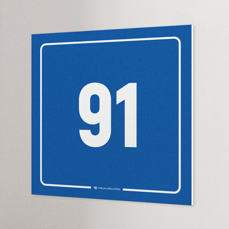 tabliczka informacyjna: numer 91