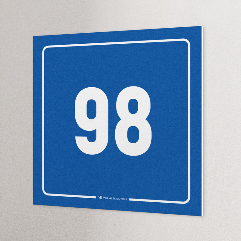 tabliczka informacyjna: numer 98