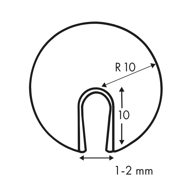 Profil ochronny do krawędzi typ O