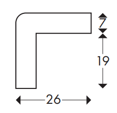 Profil ochronny narożnikowy typu E CLASSIC
