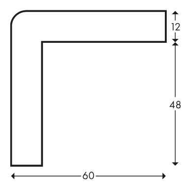 Profil ochronny narożnikowy typu H+