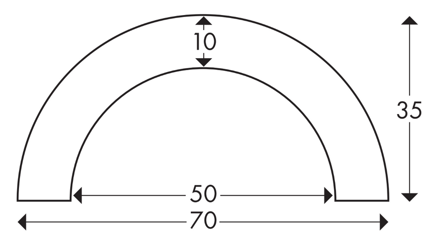 Profil ochronny do rur typ R50