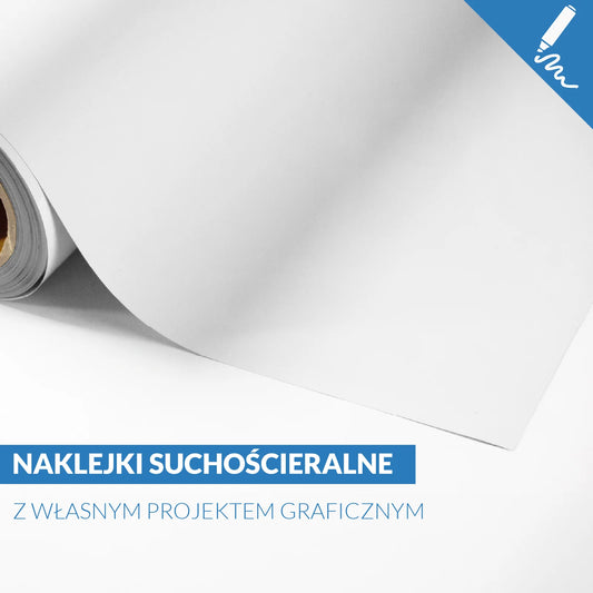 Naklejki suchościeralne