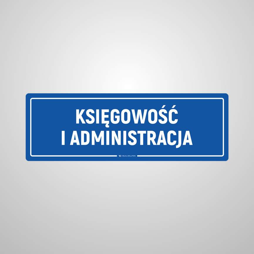 Naklejka na Drzwi: Księgowość i Administracja