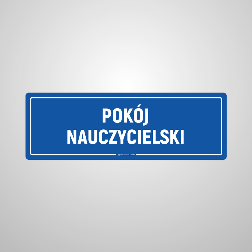Naklejka na Drzwi: Pokój Nauczycielski