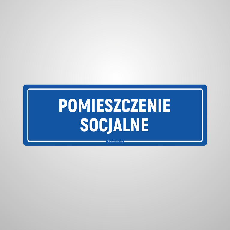 Naklejka na Drzwi: Pomieszczenie Socjalne – 10szt
