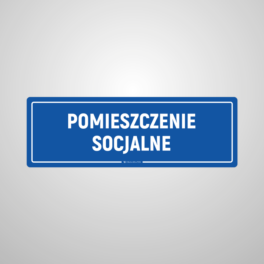 Naklejka na Drzwi: Pomieszczenie Socjalne – 10szt