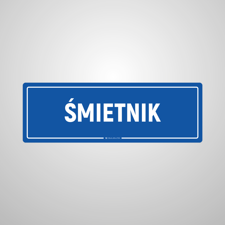 Naklejka na Drzwi: Śmietnik