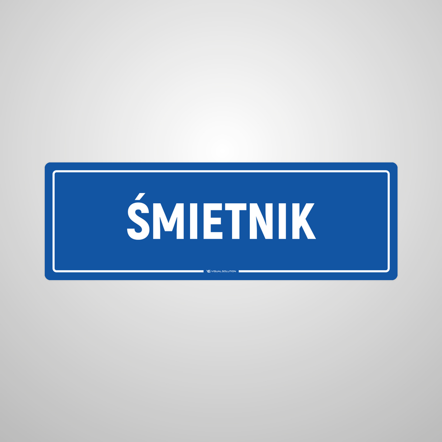 Naklejka na Drzwi: Śmietnik