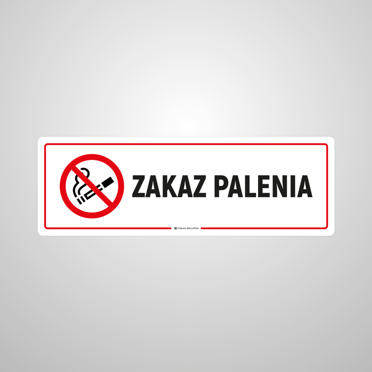 Naklejka na Drzwi: Zakaz Palenia