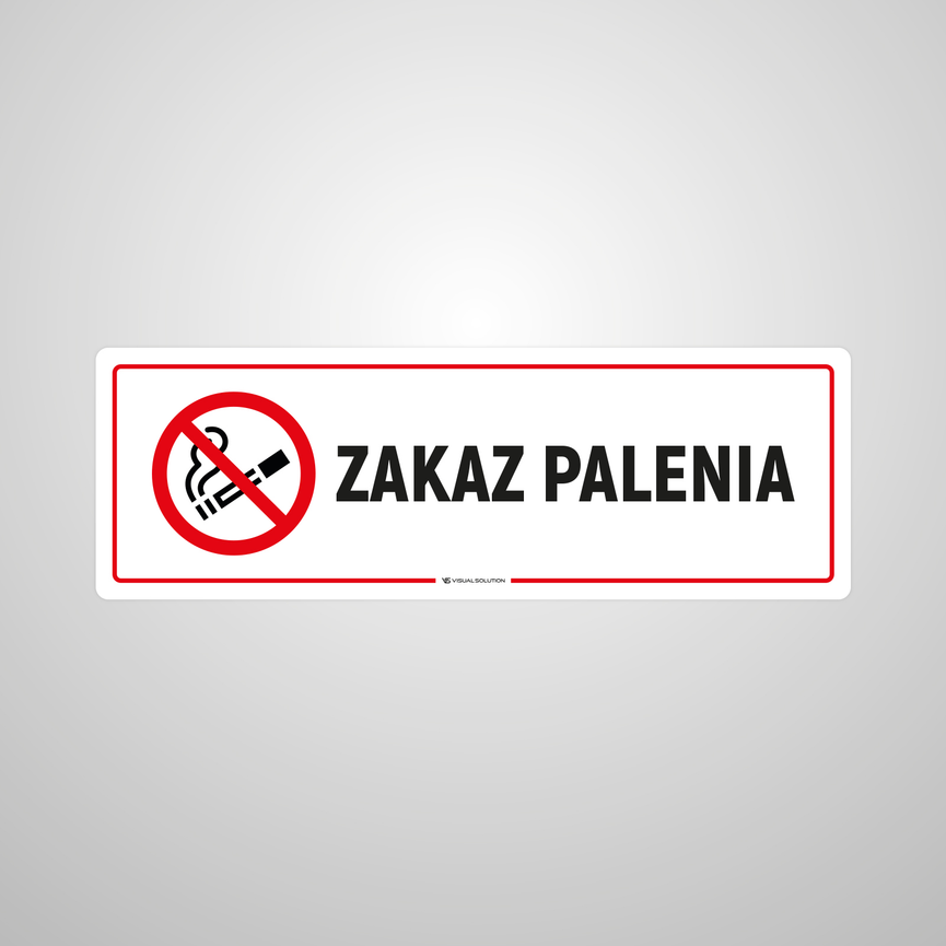 Naklejka na Drzwi: Zakaz Palenia