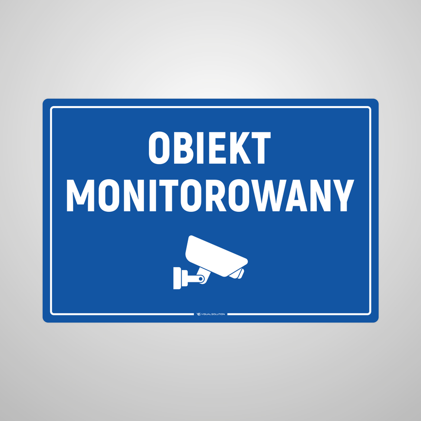 Naklejka na Drzwi: Obiekt Monitorowany – 5szt