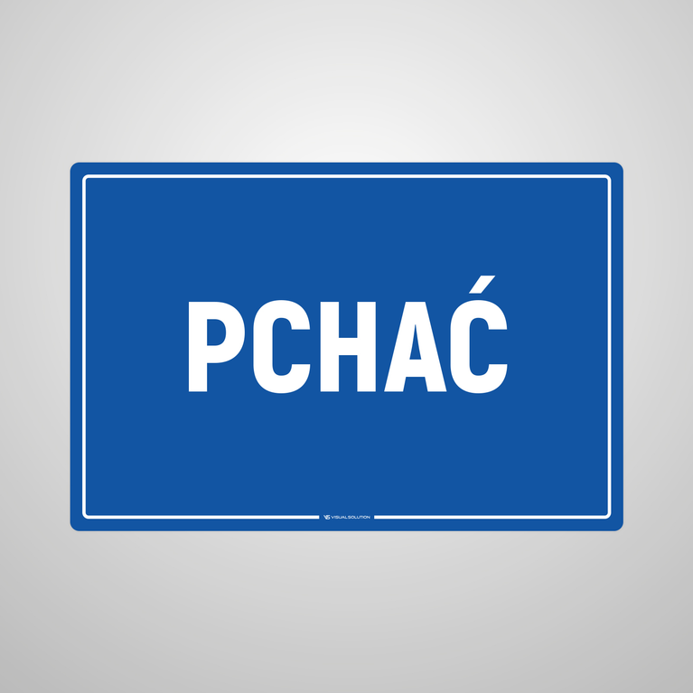 Naklejka na Drzwi: Pchać – 10szt