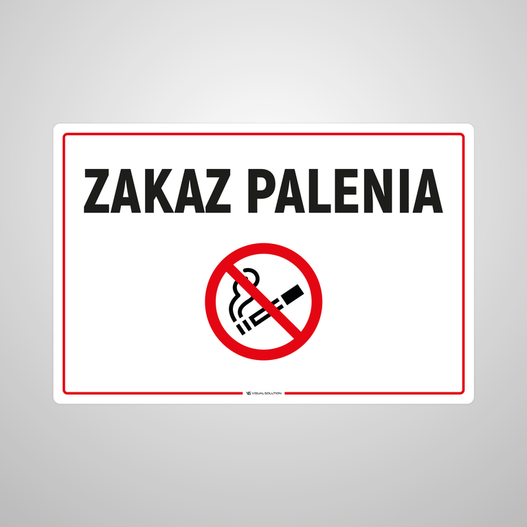 Naklejka na Drzwi: Zakaz Palenia-5szt