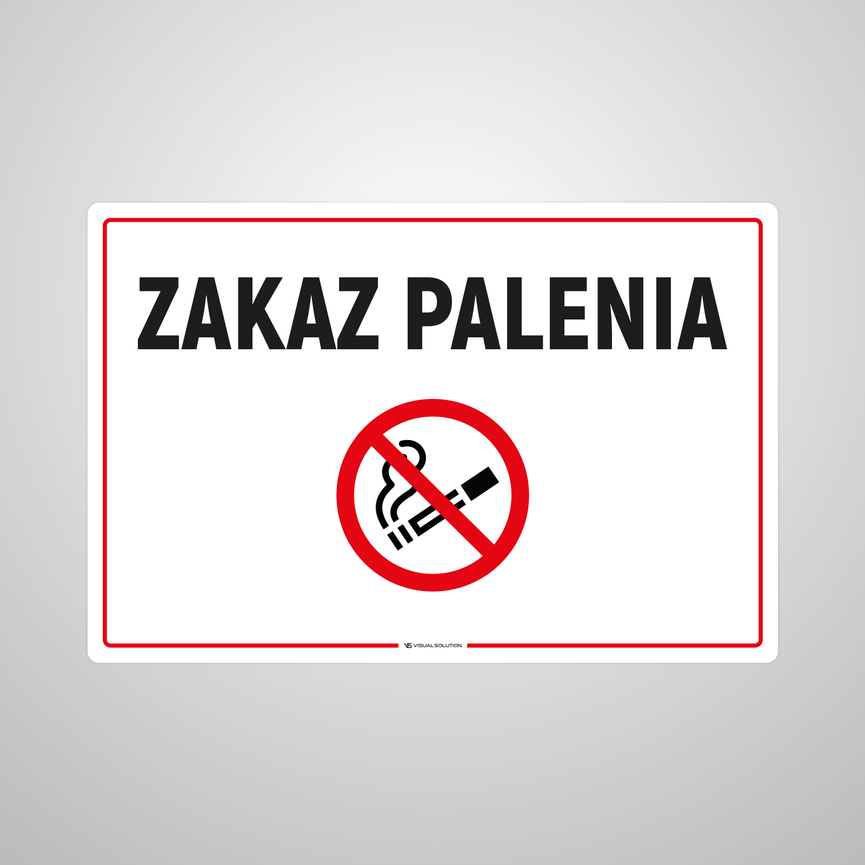 Naklejka na Drzwi: Zakaz Palenia-5szt