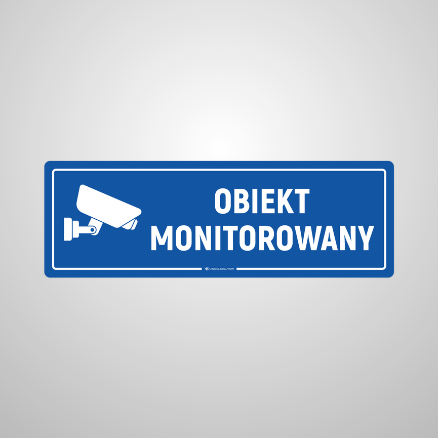 Tabliczka informacyjna: Obiekt Monitorowany