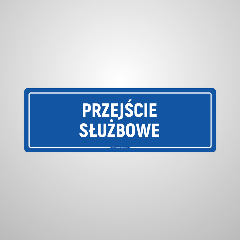 Naklejka informacyjna: Przejście służbowe