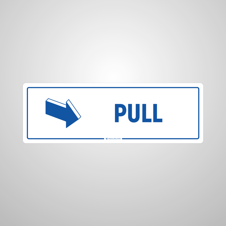Naklejka informacyjna: Pull
