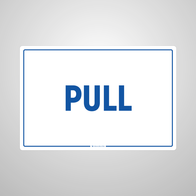 Naklejka informacyjna: Pull