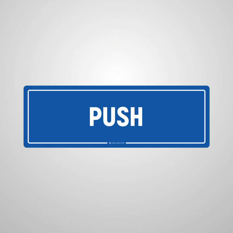 Naklejka informacyjna: Push
