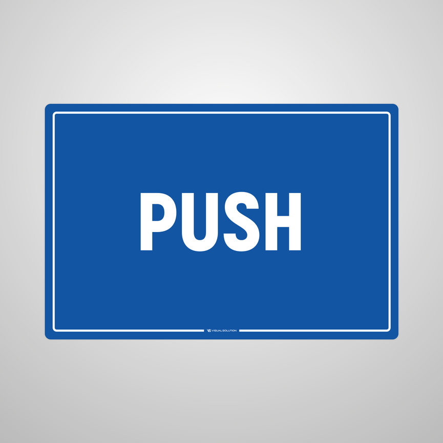 Tabliczka informacyjna: Push