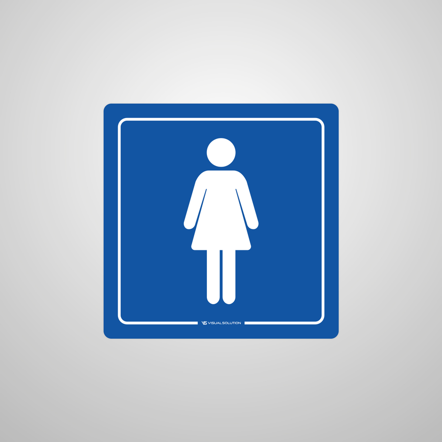 Naklejka informacyjna: WC damskie