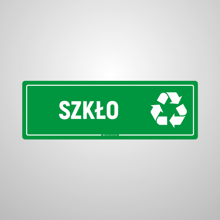 Tabliczka informacyjna: Szkło