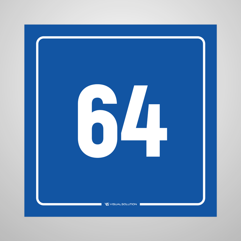 tabliczka informacyjna: numer 64