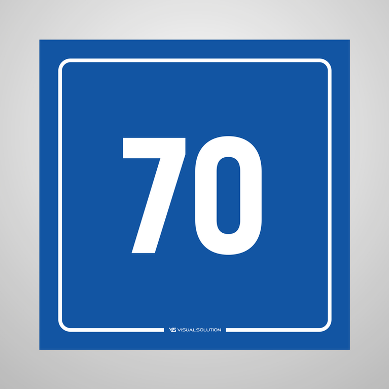 tabliczka informacyjna: numer 70