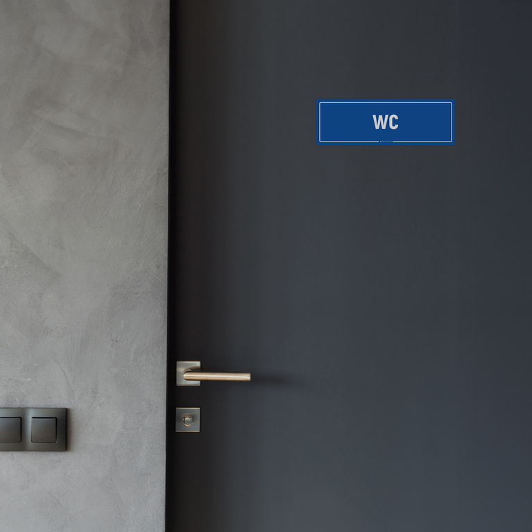 Naklejka na Drzwi: WC
