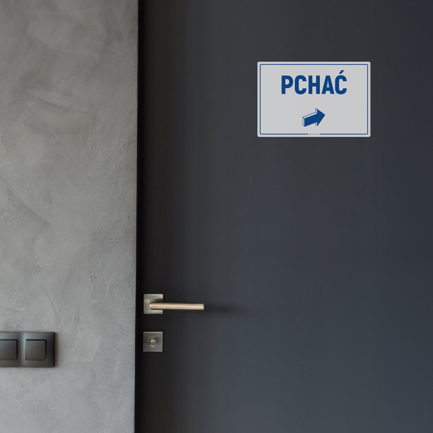Tabliczka na Drzwi: Pchać