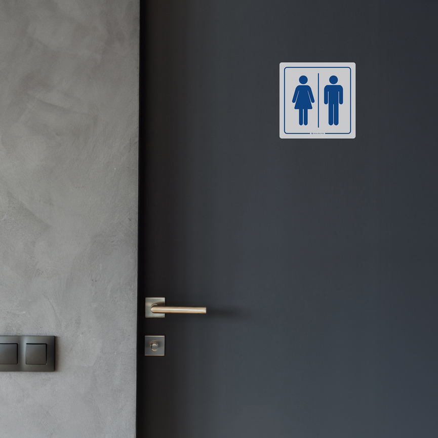 Naklejka na Drzwi: WC – 5szt
