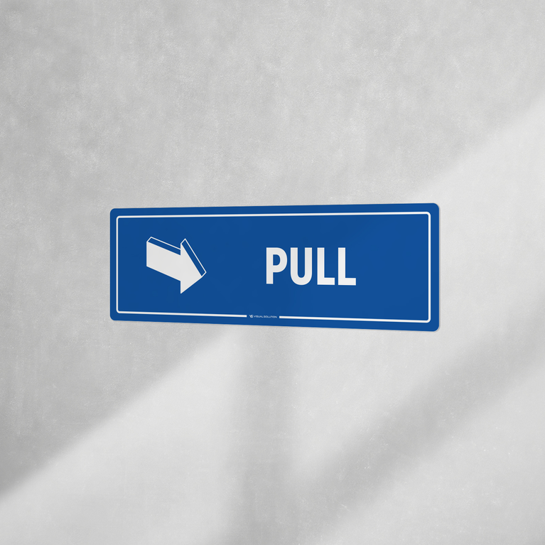 Naklejka informacyjna: Pull