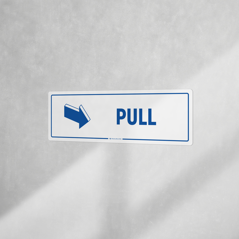 Naklejka informacyjna: Pull