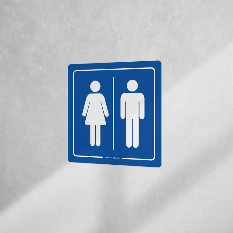 Naklejka informacyjna: WC